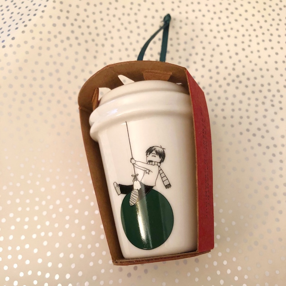 Starbucks 2015 Ornament - Boy with Green Balloon